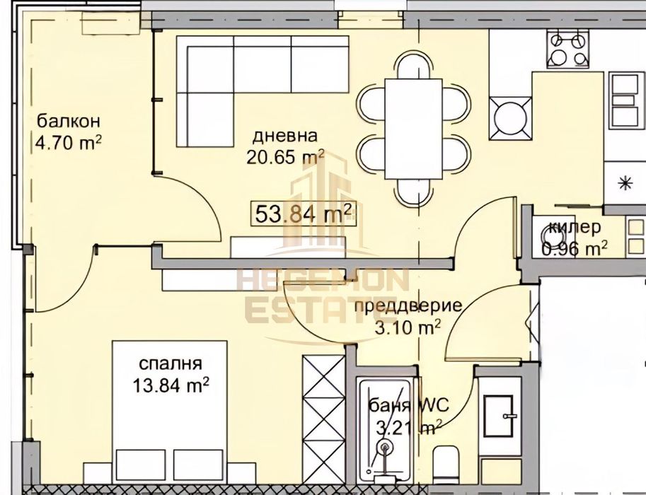 Продава се Двустаен апартамент в Варна, м-т Траката - 61 кв.м за 795 €/кв.м - Снимка #1