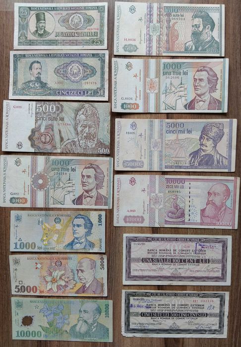 Bacnote românești, se vând la lot