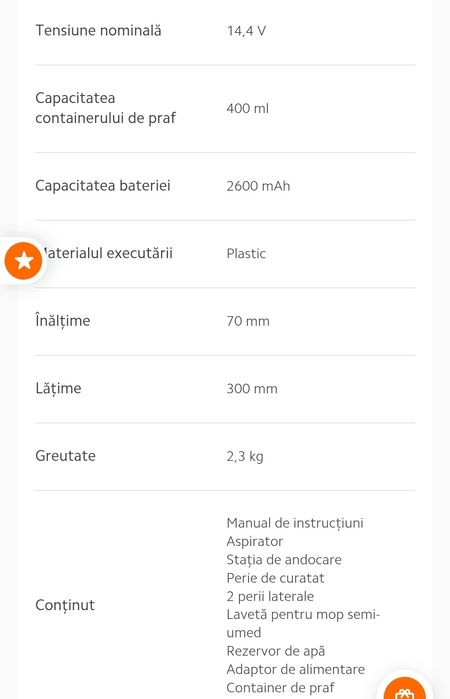 Aspirator robot xiaomi E5