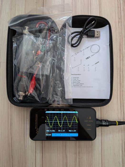 BSIDE OT3 Мини Дигитален Осцилоскоп/Тестер 10MHz 48MSa/s