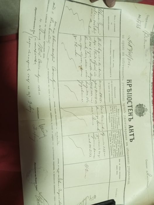 Стари дукументи 1906г