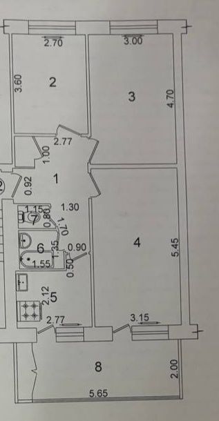 Продам 3/1/4 на Ц-5!