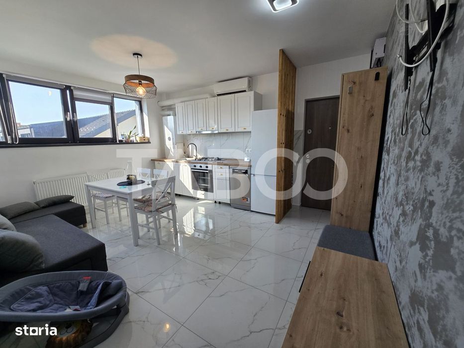 Apartament cu 2 camere decomandat 53 utili mobilat Doamna Stanca Sibiu — fotografia 2