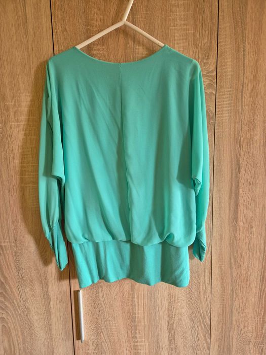 Официална зелена дамска блуза