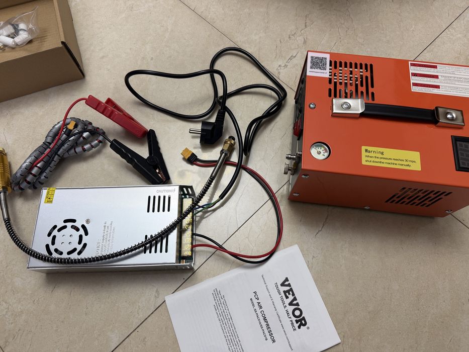 Vand compresor vevor compresor portabil pentru umflare roti masina / butelie aer oxigen / pușcă cu aer comprimat PCP 4500PSI/30Mpa