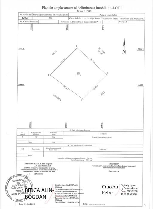 Vând teren intravilan - intrare in Svinita, Clisura Dunarii, utilitati