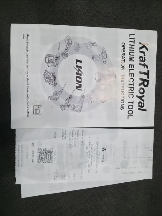 2в1 Акумулаторен ударен гайковерт/винтоверт Kraft Royal  36V 8Ah