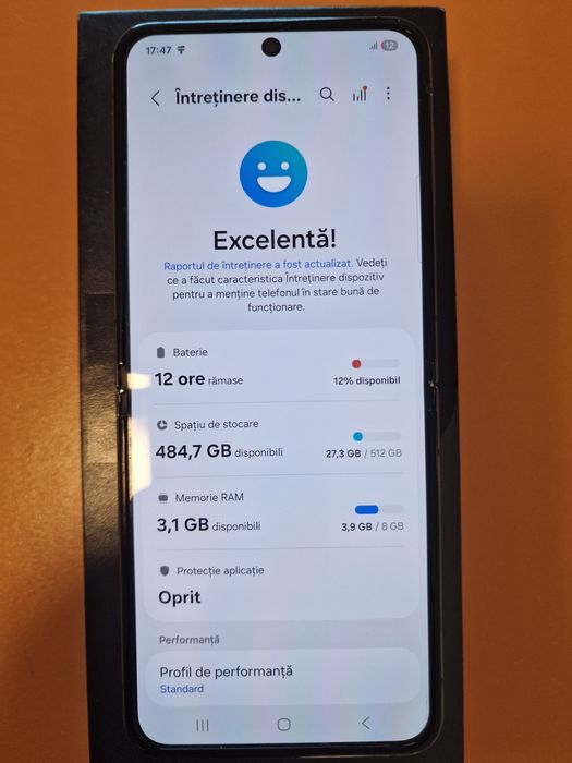 Samsung Flip5 512gb 5G, Graphite stare buna  factura garantie bonus