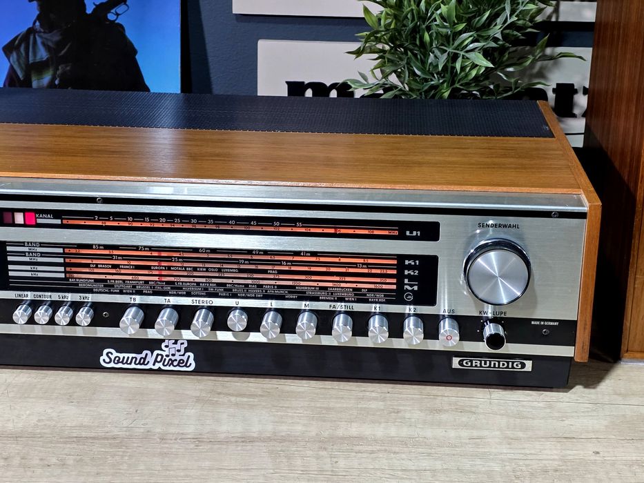 Sistem audio vintage GRUNDIG, receiver RTV-600,boxe box 525,retro hifi