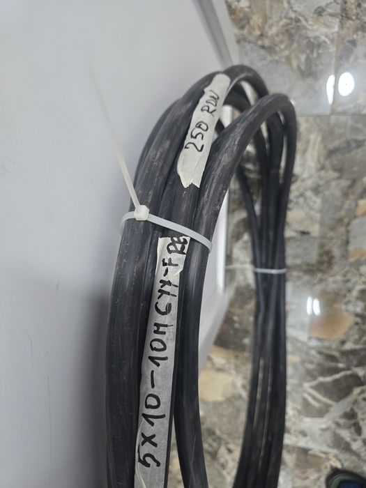 Cablu cupru 5x10-10m  si 5x25-7m