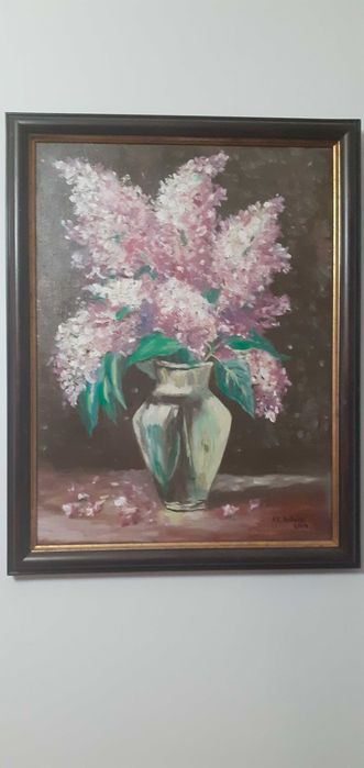 Vand picturi in ulei pe panza,diferite dimensiuni,cu rama