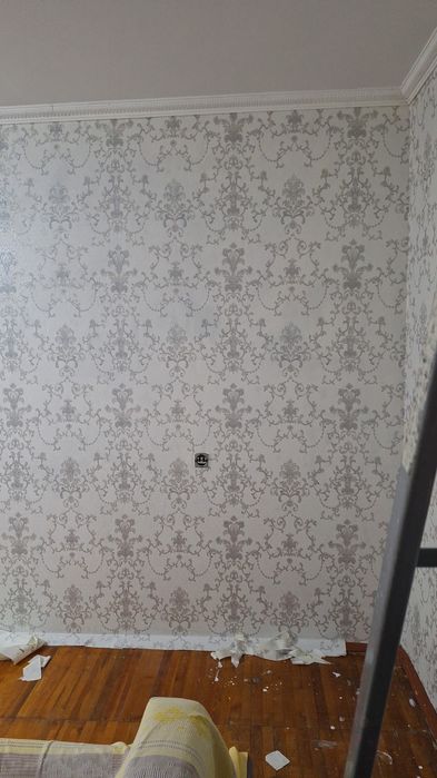 Поклейка обоев не дорого
