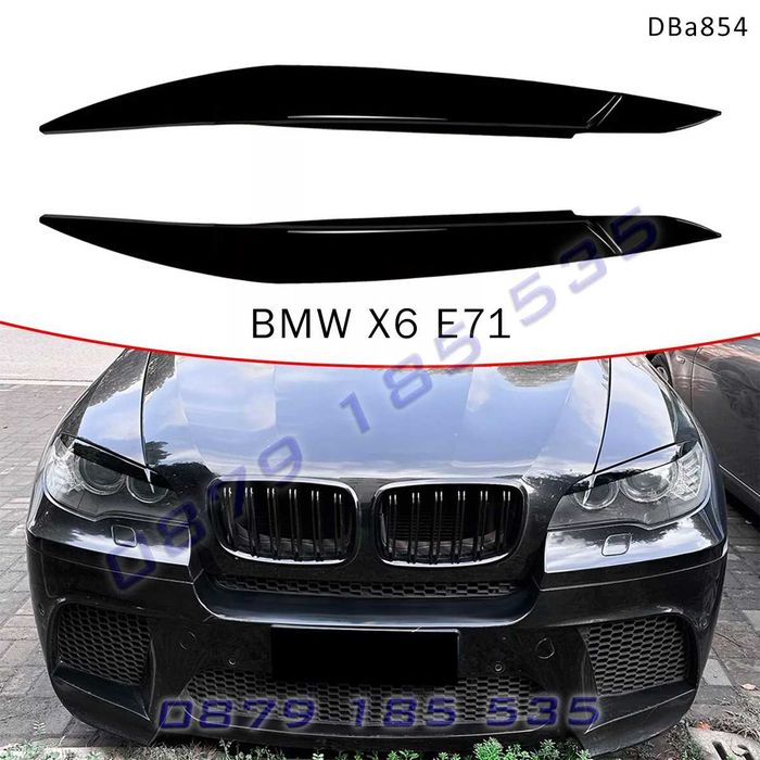 Вежди фарове BMW X6 E71 08-14 бмв х6 е71 тунинг броня екстра добавка