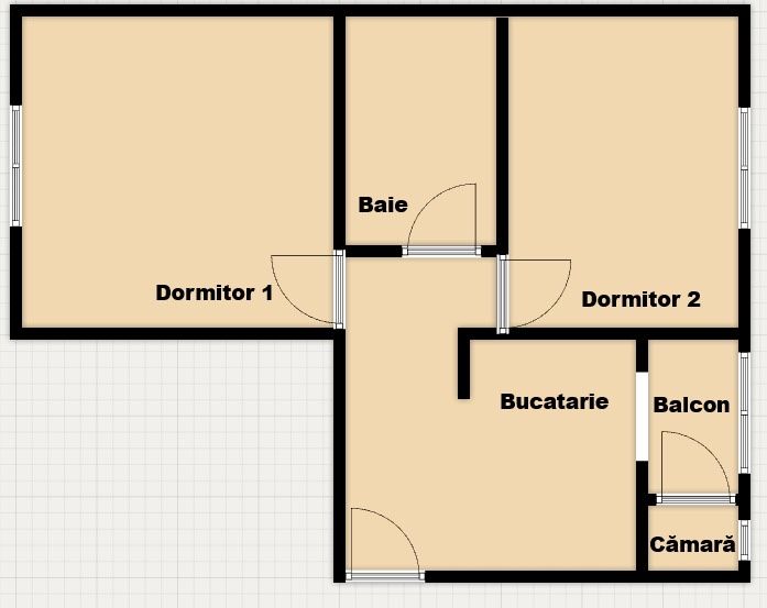 Apartament 2 camere decomandate