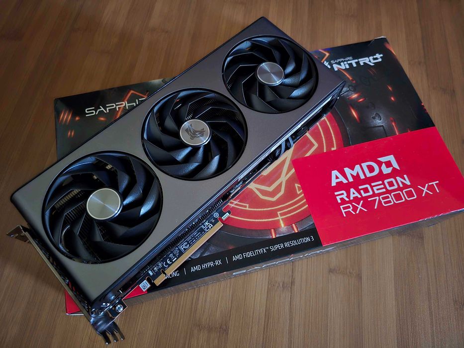 Placa video AMD Sapphire RX 7800 XT Nitro+, 16GB DDR6, 256bit+Garantie