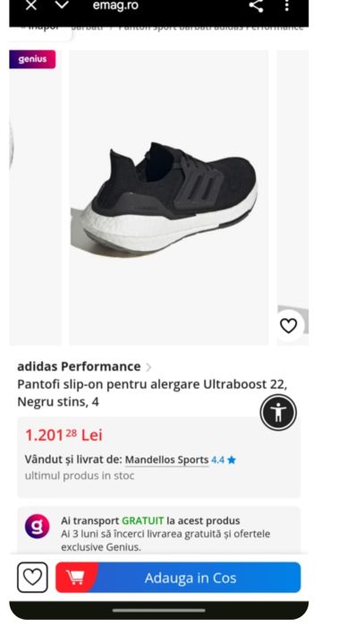 Vand adidasi Adidas Performance UltraBoost