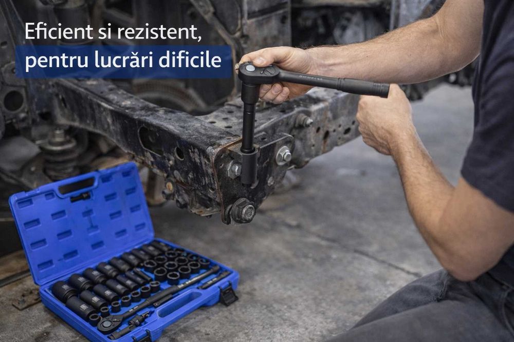 SET Chei Tubulare HITMAN Ranforsate – 43 PIESE Profesionale!