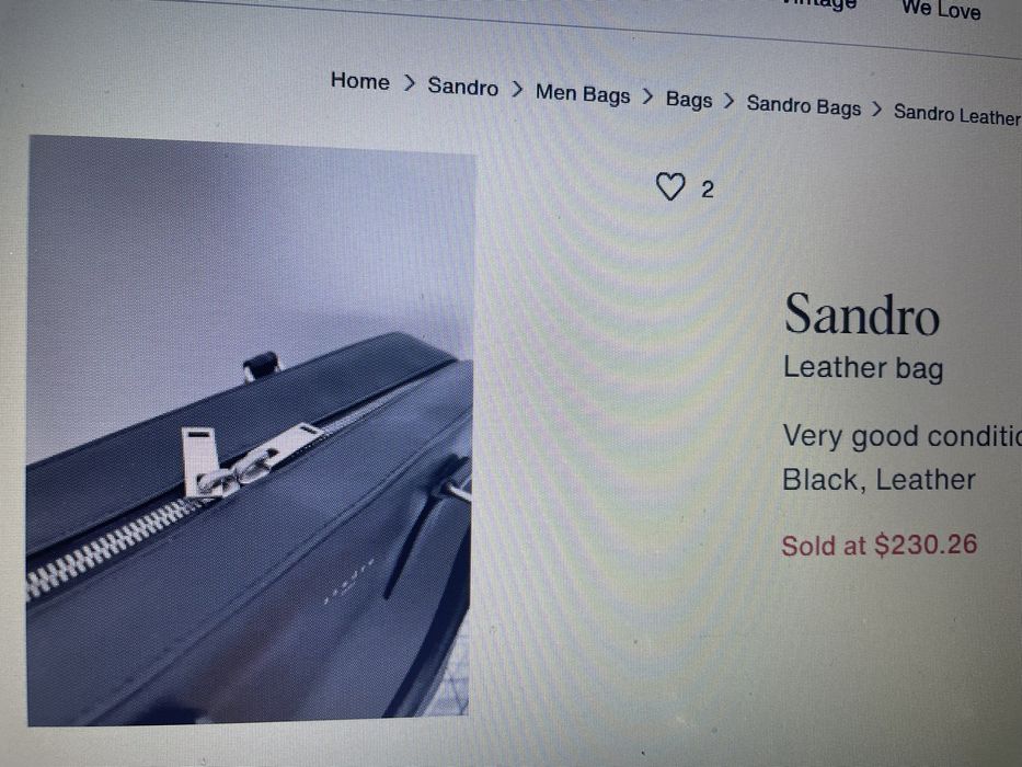 Продам сумку Sandro Paris