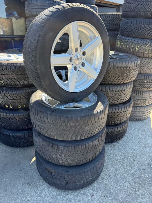 Set Jante Cu Anvelope BMW  Dezent 5x120 R16 cu anvelope Bridgestone 205/55 R16