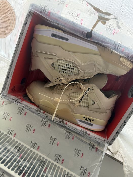 Jordan 4 Off White Sail