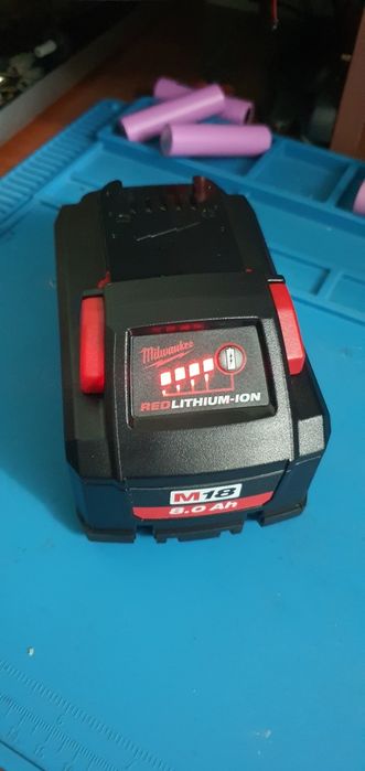 Продам аккумуляторы milwaukee m18 9 ампер и 8 ампер