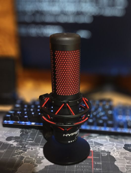 HyperX QuadCast USB кондензаторен микрофон – професионално аудио