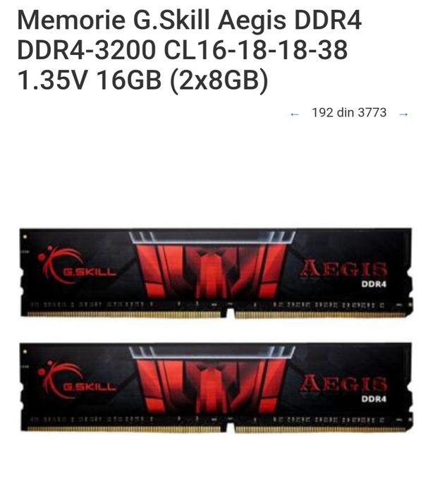 Okazie ‼️ Memorie Gskill 16GB dual Channel 3200mhz !