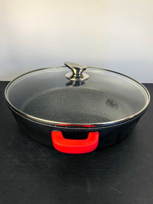 Cratita joasa 34 cm marmora cu capac 269 lei