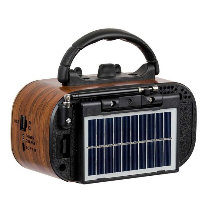 Соларно ретро радио с Bluetooth, USB и SD слот