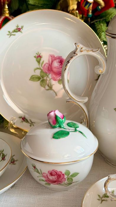 Антикварный чайный - кофейный сервиз Furstenberg Германия