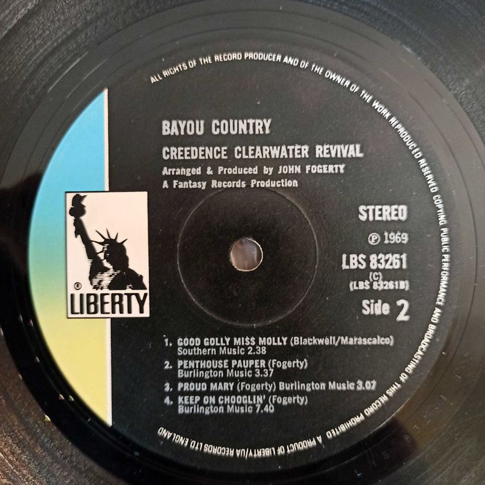 Фирменный винил "Creedence". 1969 год.