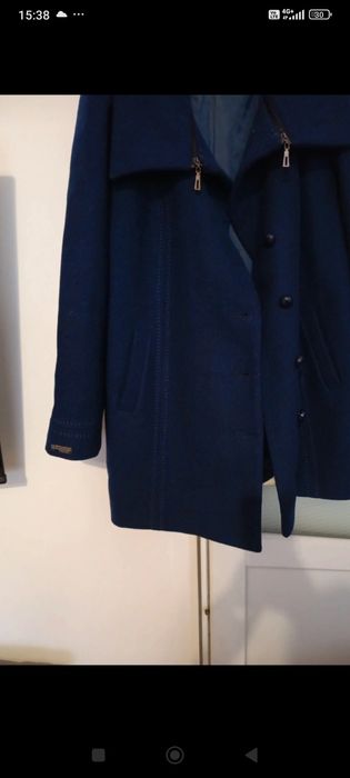 Palton Lână cu guler detașabil Adrianno