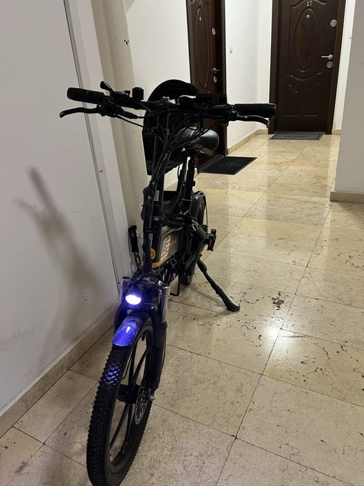 Bicicleta electrica pliabila frane hidraulice