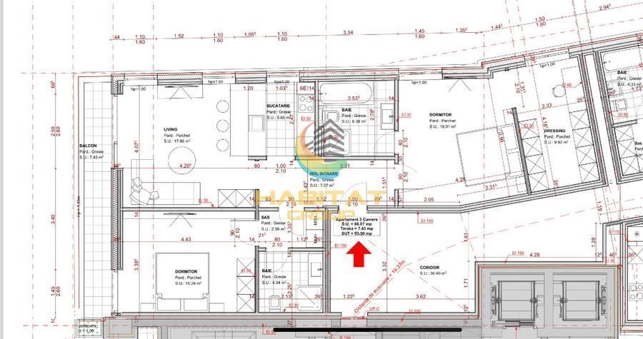 Super Oferta!!!Apartament 3 Camere, Union Plazza 93,5mp cu parcare su