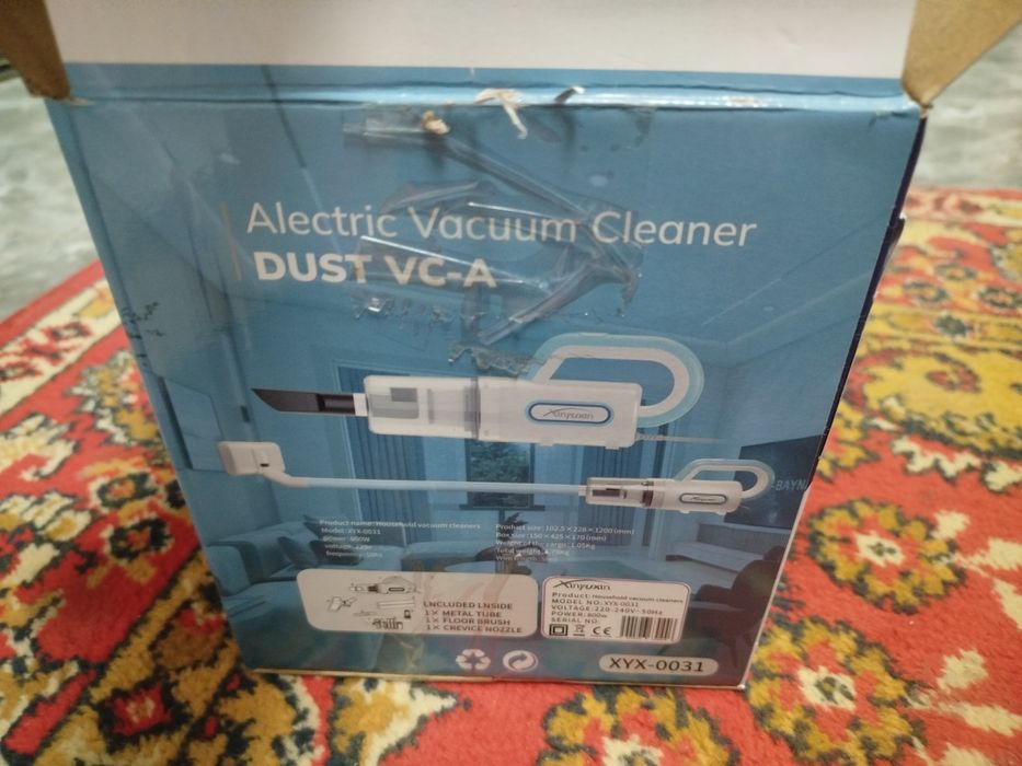 Пылесос TEWON WindFlow белый, голубой