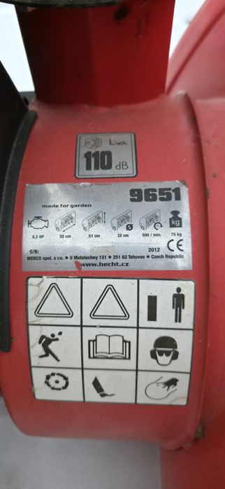 Freza zapada HECHT motor 6,5 cp benzina