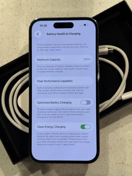 iPhone 14 Pro 256GB Deep Purple – Като НОВ, 100% Батерия