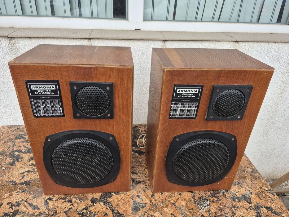 Vând set Boxe Electronica marca Armonia,model 10w,Fabricate in România