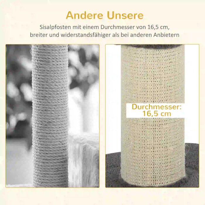 PawHut Дърво за котки, 91 см, с котешко легло, драскалка, до 5 кг