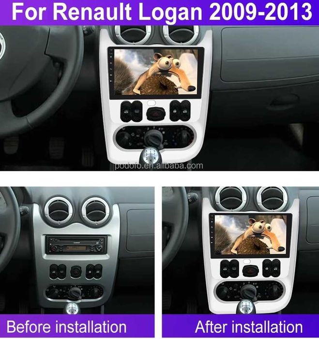 Мултимедия за Dacia Logan Навигация Android Renault Logan DACIA плеър