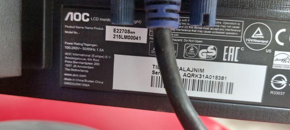 Монитор 22"  AOC