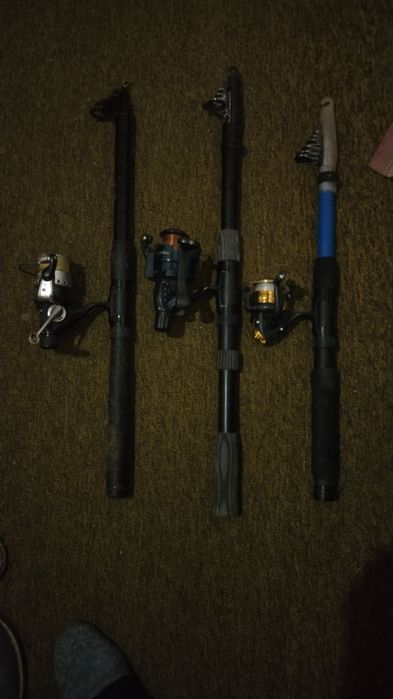 Удочки с катушками