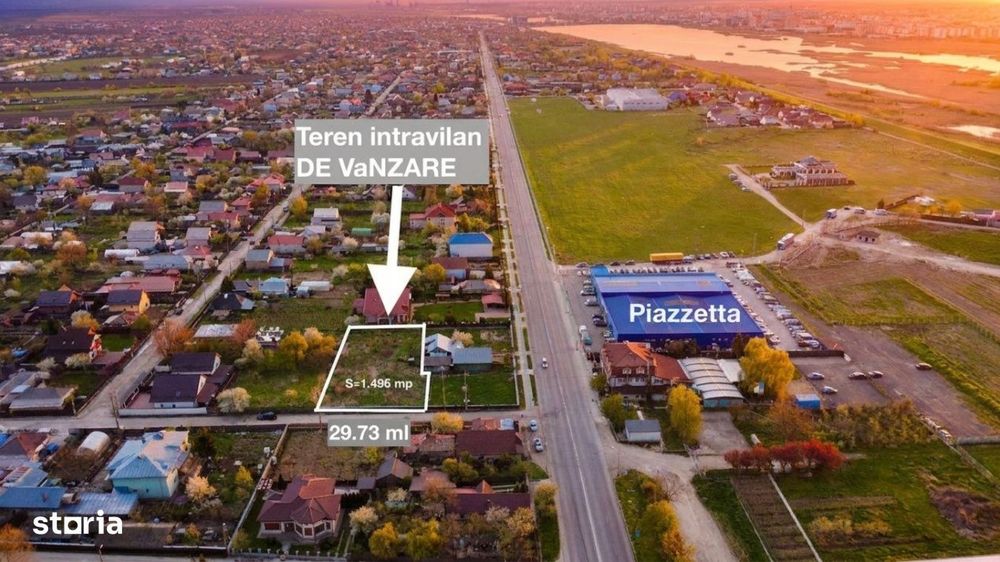 Teren Intravilat-1.500 Mp-Piazzeta-Calea Romanului