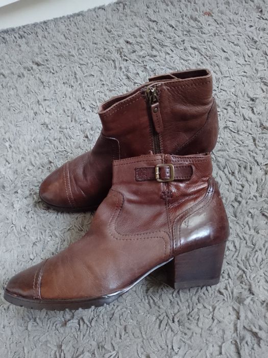 Ghete de piele naturală Massimo Dutti
