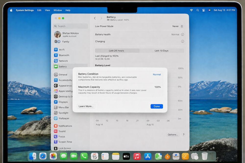 Apple MacBook Air 13″ M5, 16/512 GB, 100% батерия, гаранция + Magic Mouse