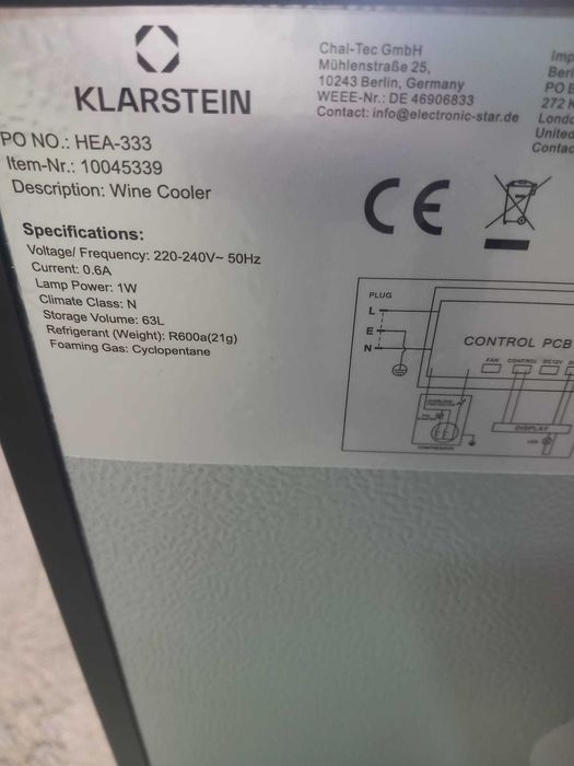 Frigider pentru vinuri