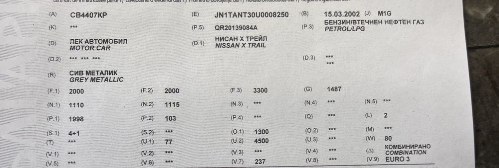 Нисан х-трейл на части