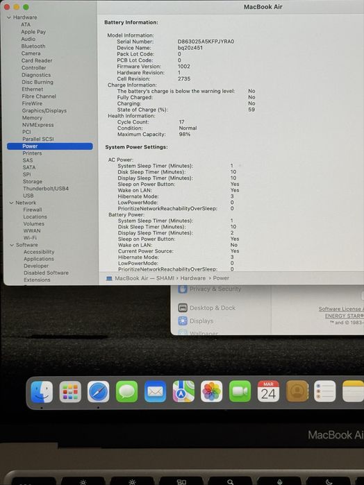 Макбук Air 13 - M1  (100% новый)