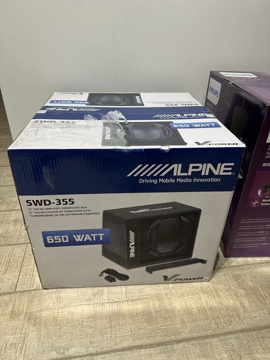 Sunwoofer activ Alpine swd-355 650W ca nou