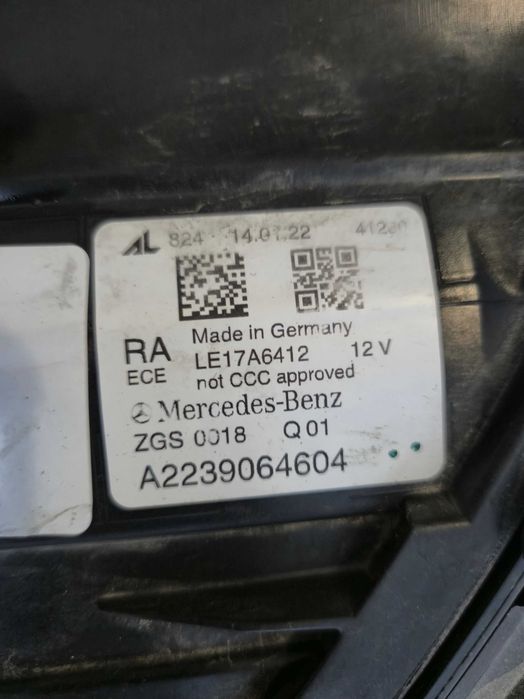 Far dreapta Mercedes S Class W223 Full LED Digital Light